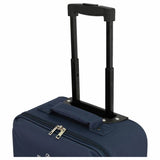 Featherstone 4 wheel soft cabin suitcase navy (British brand)