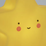 Searchlight star-shaped battery powered night light yellow - British product