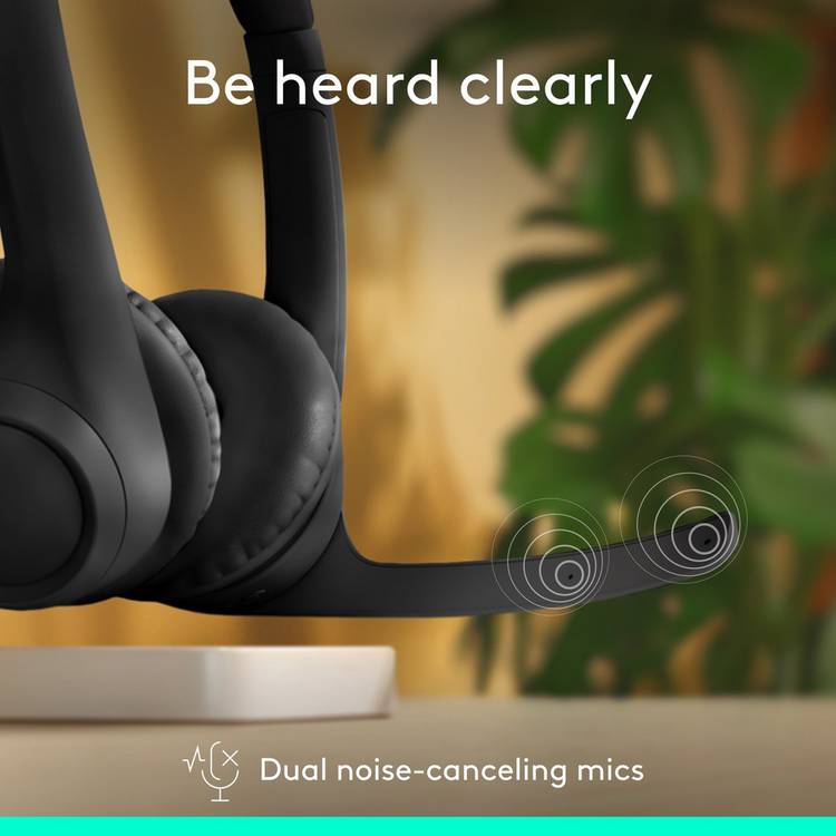 Logitech Zone 300 wireless PC headset black, imported from the UK
