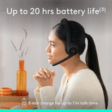 Logitech Zone 300 wireless PC headset black, imported from the UK