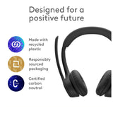 Logitech Zone 300 wireless PC headset black, imported from the UK