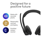 Logitech Zone 300 wireless PC headset black, imported from the UK