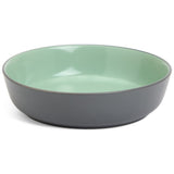 Habitat two tone stoneware pasta bowls grey mint 4 piece (British brand)