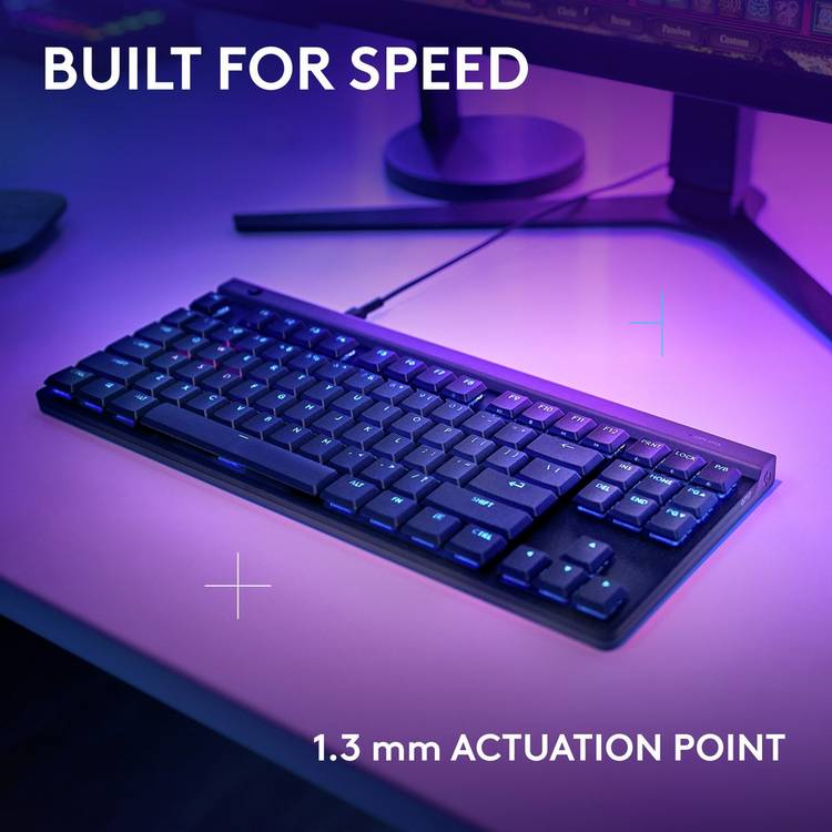 Logitech G515 Lightspeed TKL wired keyboard black (British brand)
