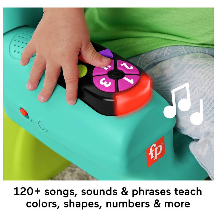 Fisher Price Smart Stages Chair teal electronic learning toy, UK version
