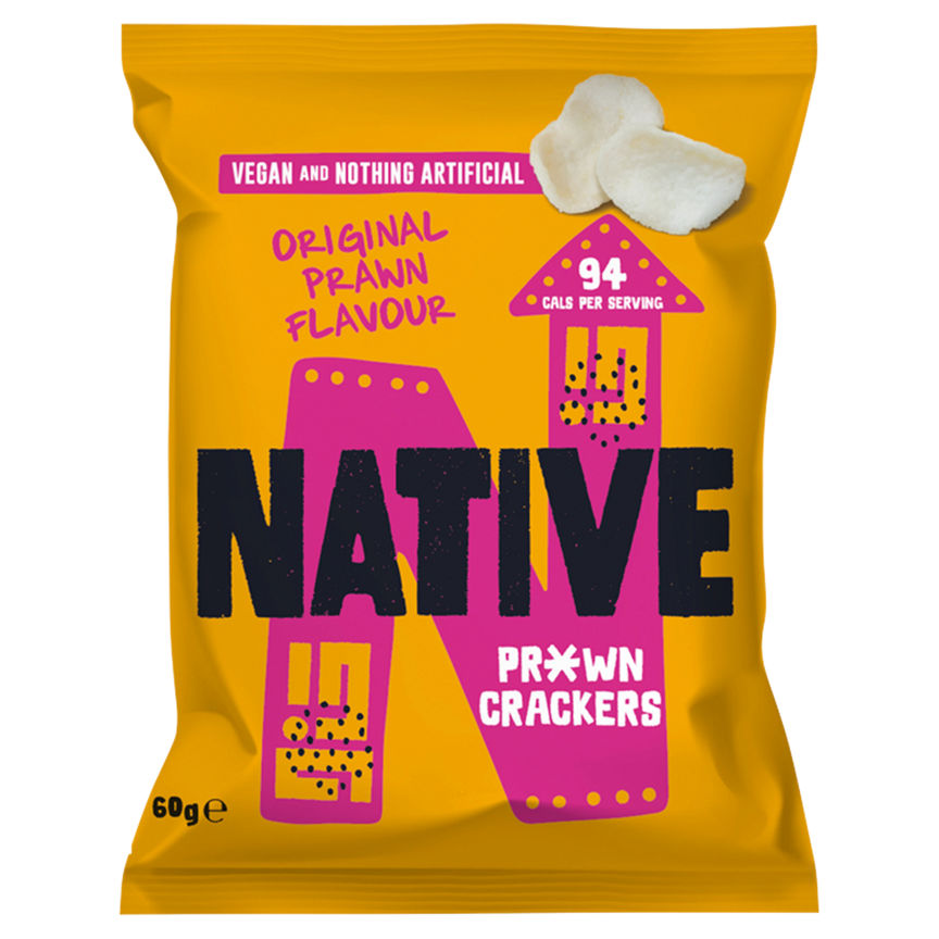 Native Prawn Crackers Original Prawn Flavour 60g GOODS ASDA   