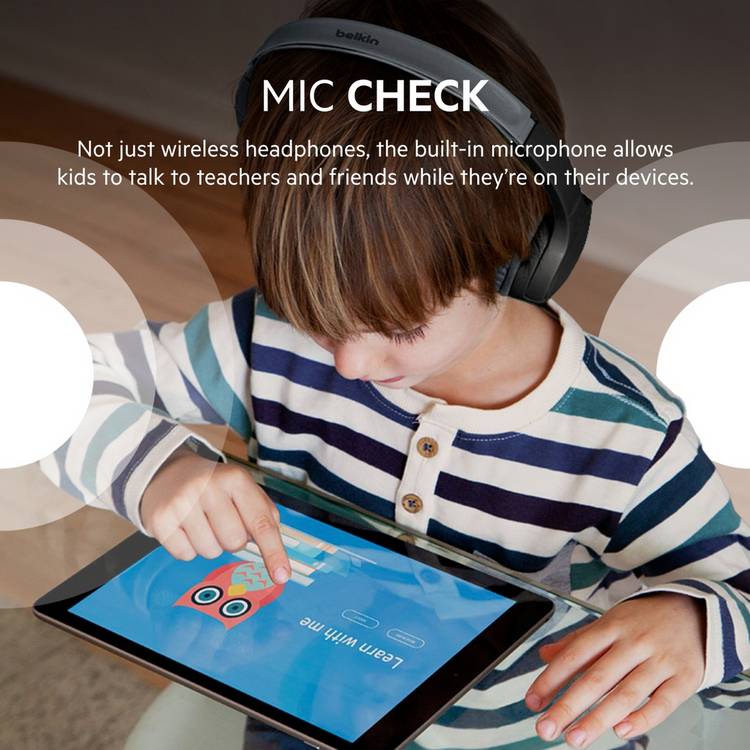 Belkin SoundForm Mini kids wireless headphones (British brand)