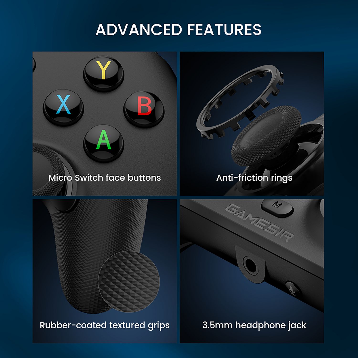 GameSir G7 HE wired controller black - British product