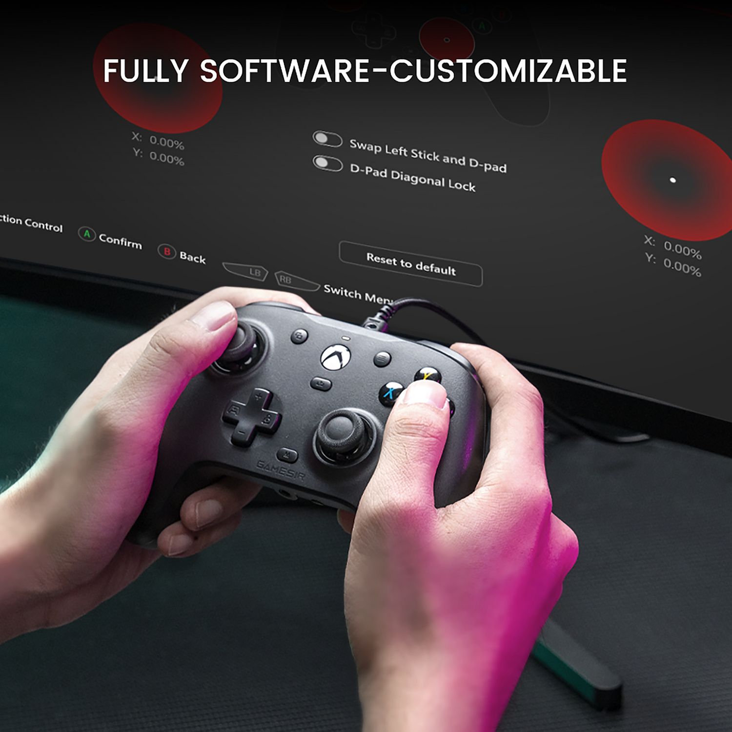 GameSir G7 HE wired controller black - British product