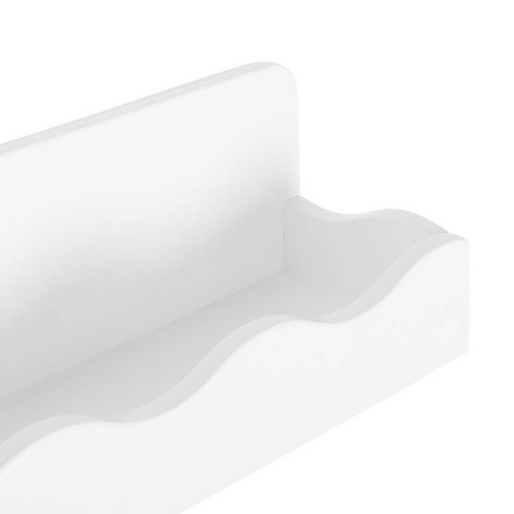 Habitat kids scalloped bookcase white H12xW60xD12cm - British product