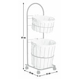 Argos Home laundry basket trolley 37 litre black - British product