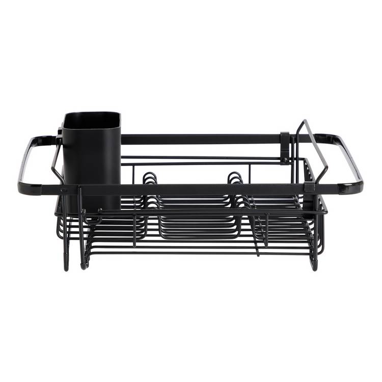 Argos Home extendable dish drainer black powder coated steel, UK version