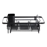 Argos Home extendable dish drainer black powder coated steel, UK version