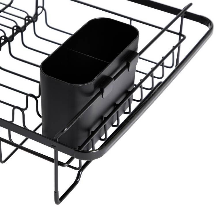 Argos Home extendable dish drainer black powder coated steel, UK version