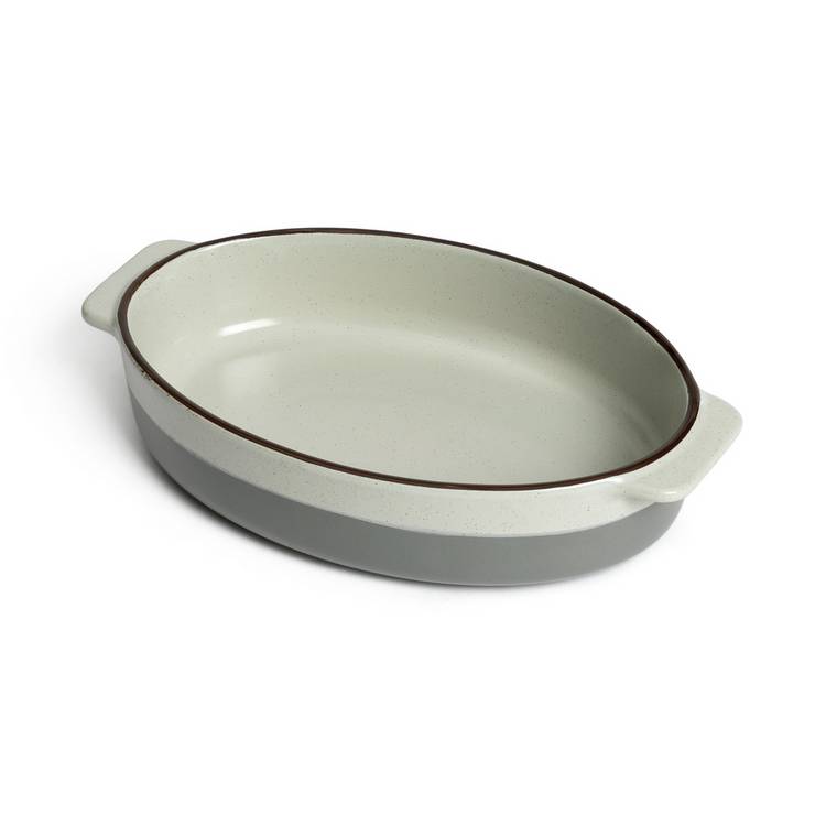 Habitat Speckle ceramic oval roaster 29cm - British product