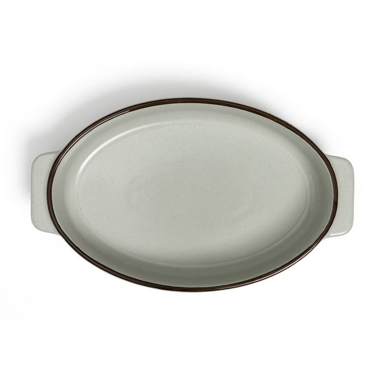 Habitat Speckle ceramic oval roaster 29cm - British product