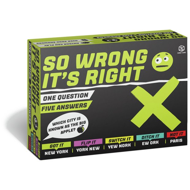 So Wrong It's Right party board game - British product