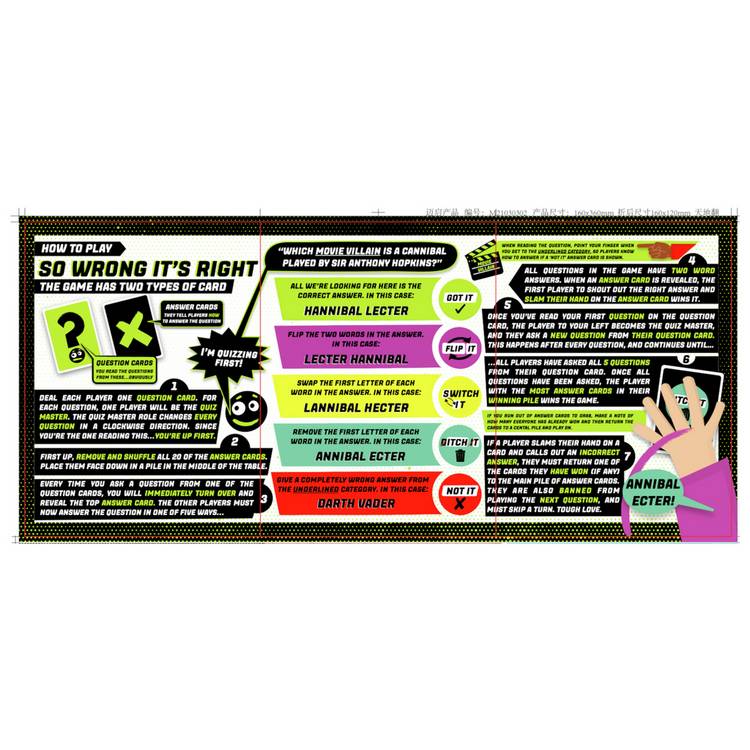 So Wrong It's Right party board game - British product