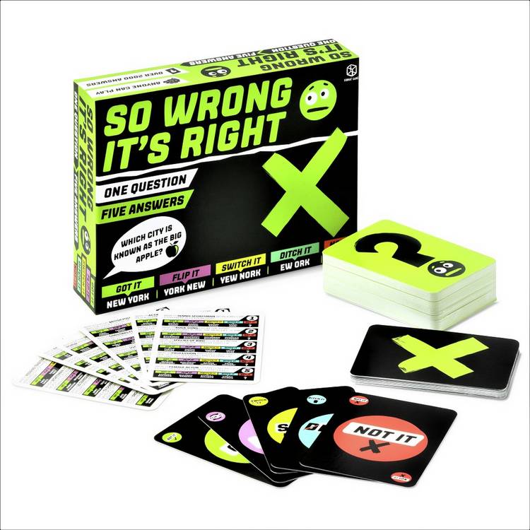So Wrong It's Right party board game - British product
