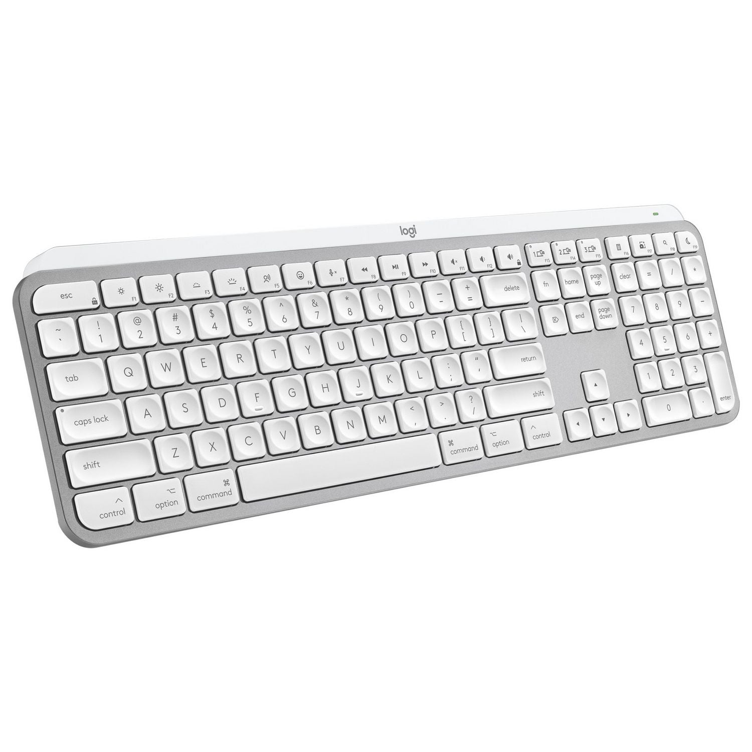 Logitech MX Keys S Mac wireless keyboard in grey, UK version