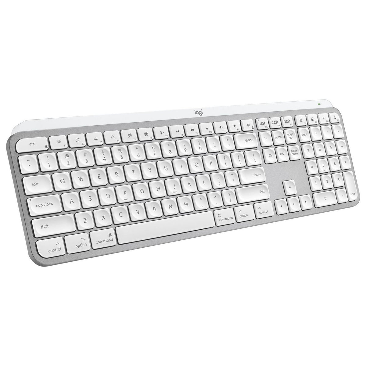 Logitech MX Keys S Mac wireless keyboard in grey, UK version