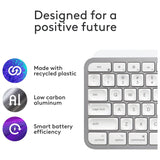 Logitech MX Keys S Mac wireless keyboard in grey, UK version