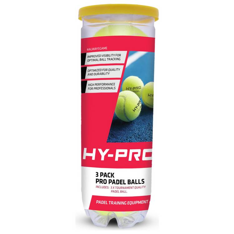 Hy-Pro padel balls 3-pack, UK version
