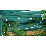 Smart Garden vintage outdoor festoon string lights white 10-bulb UK version