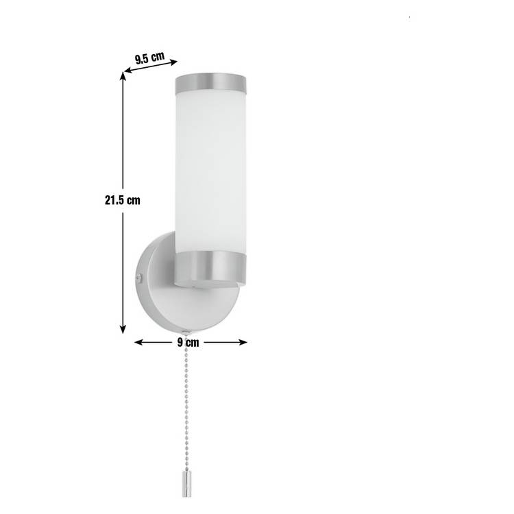 Argos Home Aspley opal glass wall light brass finish - British product