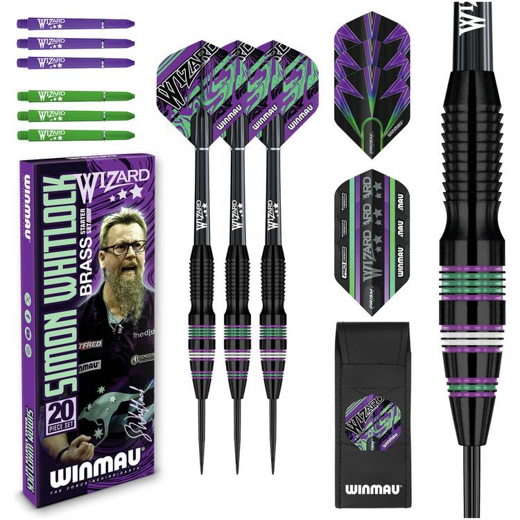 Winmau Simon Whitlock 24g brass darts, imported from the UK