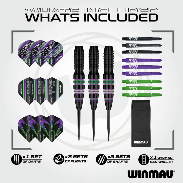 Winmau Simon Whitlock 24g brass darts, imported from the UK