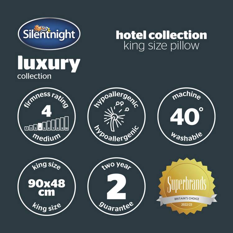 Silentnight Hotel Collection king size pillow - British product