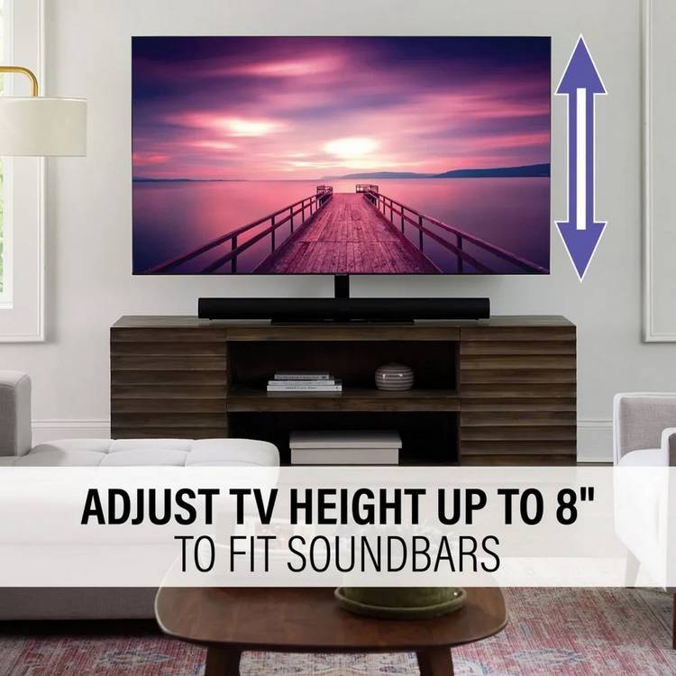Sanus swivel TV stand 40-86 inch black, imported from the UK