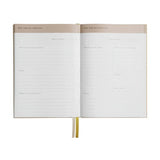 Habitat A5 Wellness Journal with champagne faux leather cover (British brand)