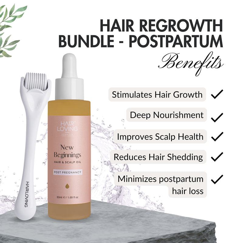 Hair Loving hair regrowth bundle 50ml oil and derma roller - British product