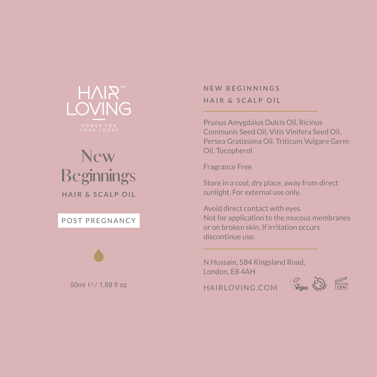 Hair Loving hair regrowth bundle 50ml oil and derma roller - British product