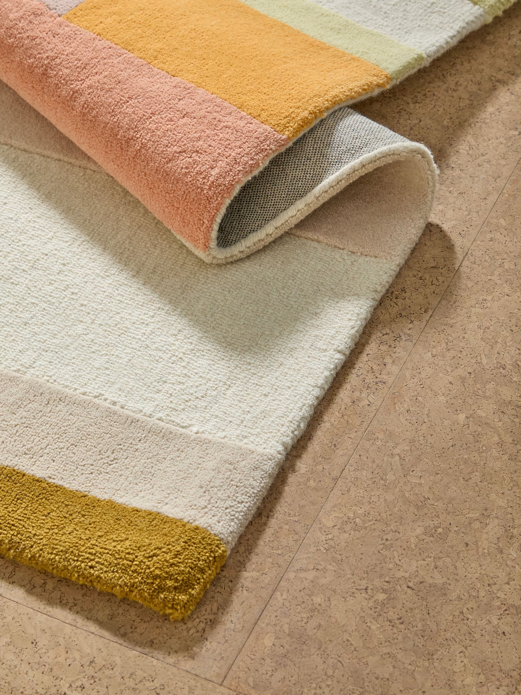 MADE.COM Alonzo wool tufted rug with abstract design (British brand)