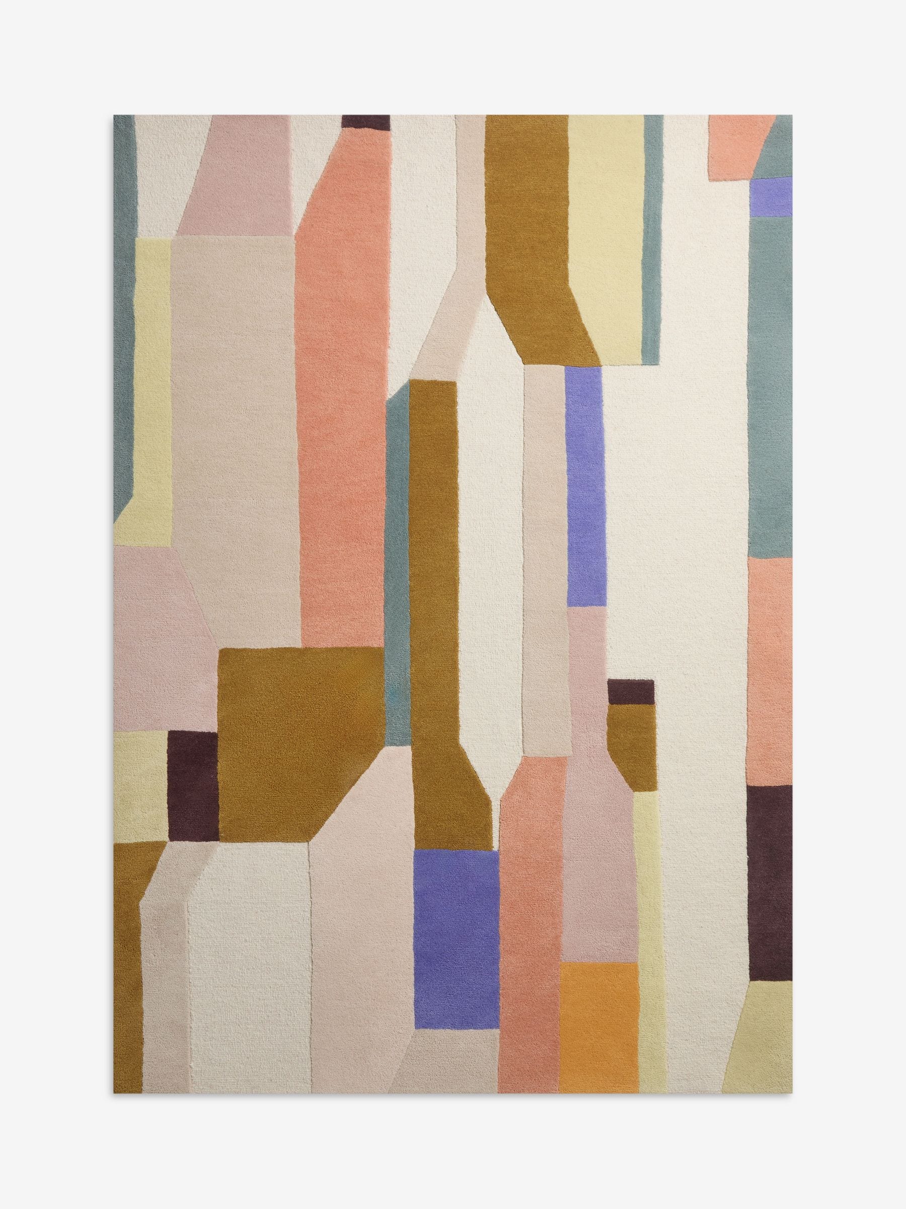 MADE.COM Alonzo wool tufted rug with abstract design (British brand)