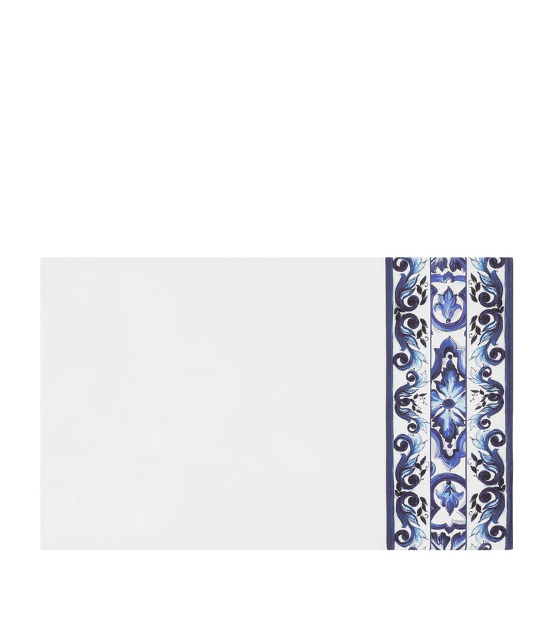 Dolce&Gabbana Casa Majolica print cotton pillowcases set of two 50x80cm - British product