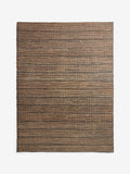 MADE.COM Black Hurley woven jute rug (British brand)