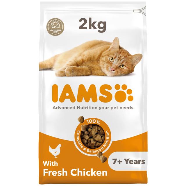 IAMS for Vitality Senior Cat Food With Fresh Chicken   2kg GOODS M&S   