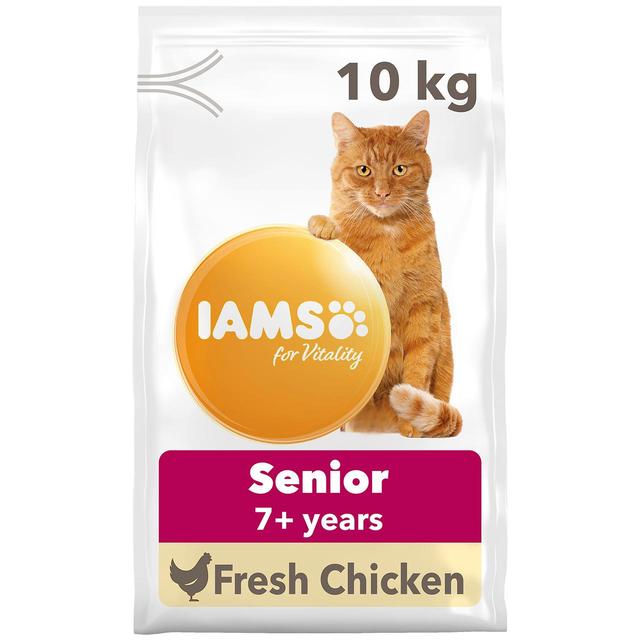 IAMS for Vitality Senior Cat Food With Fresh Chicken   10kg GOODS M&S   