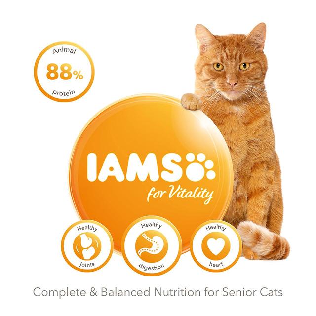 IAMS for Vitality Senior Cat Food With Fresh Chicken   10kg GOODS M&S   