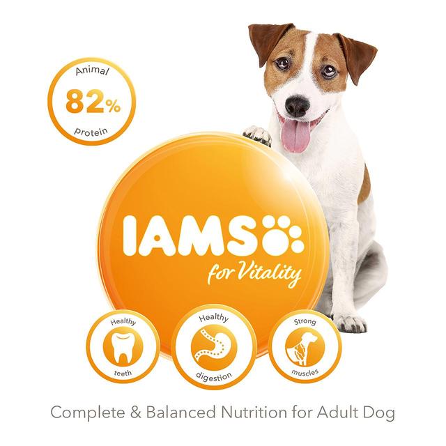 IAMS for Vitality Adult Dog Food Small/Medium Breed with Fresh Chicken   800g