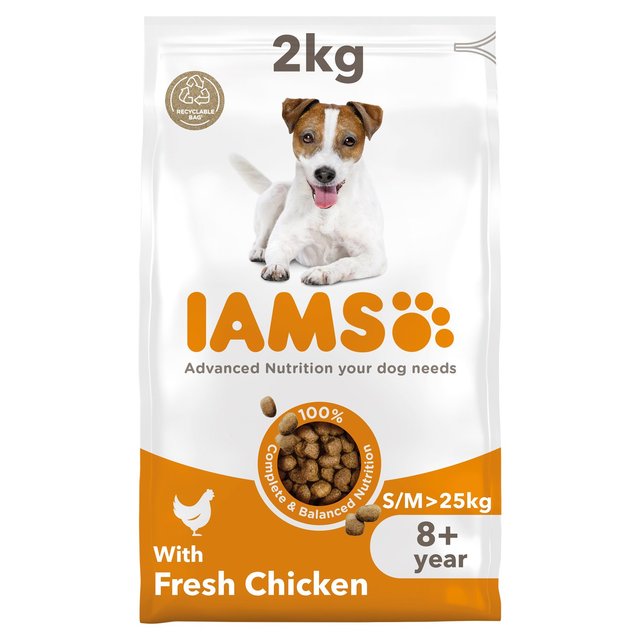 IAMS for Vitality Senior Dog Food Small/Medium Breed With Fresh Chicken   2kg GOODS M&S   