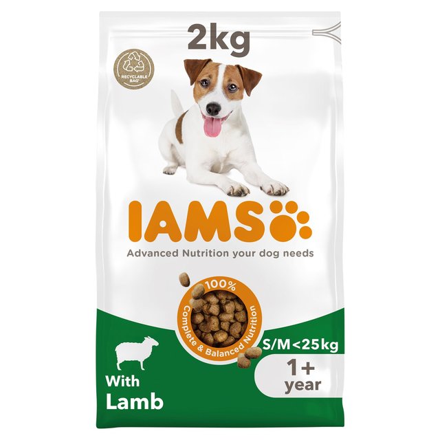 IAMS for Vitality Adult Dog Food Small/Medium Breed With Lamb   2kg GOODS M&S   