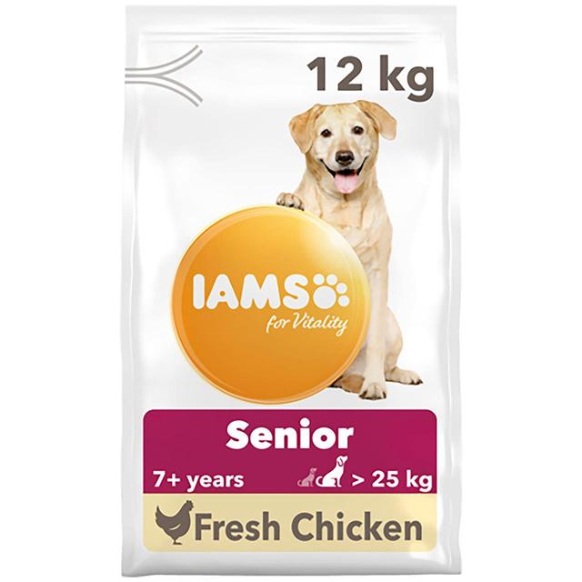 IAMS for Vitality Senior Dog Food Large Breed with Fresh Chicken   12kg GOODS M&S   