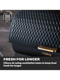 Tower Empire bread bin blue roll top lid, UK version
