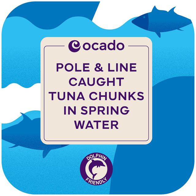 Ocado Pole & Line Caught Tuna Chunks in Spring Water   4 x 160g GOODS M&S   