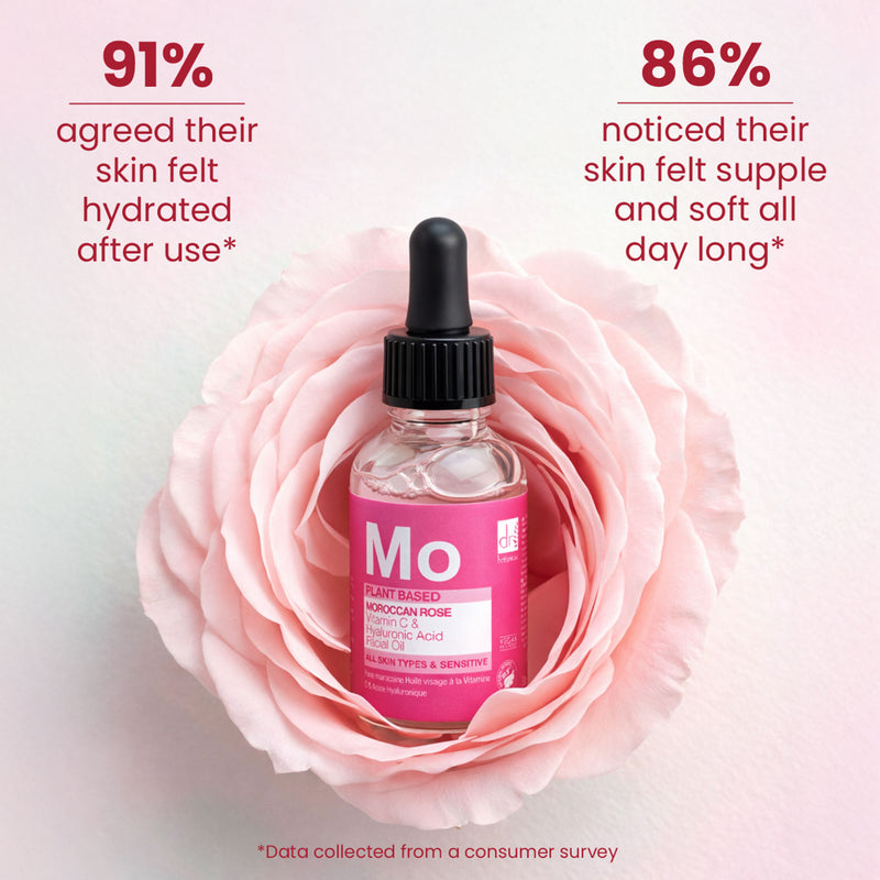 Dr Botanicals Moroccan Rose Facial Oil 30ml (British brand)